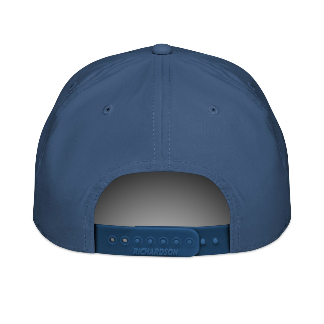 Marlin Crest Performance Hat - Ocean Blue