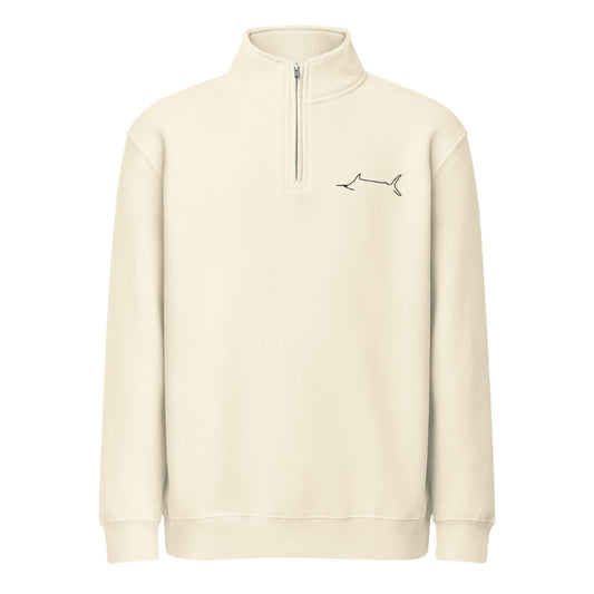 Marlin Crest Fleece Quarter Zip - Bone