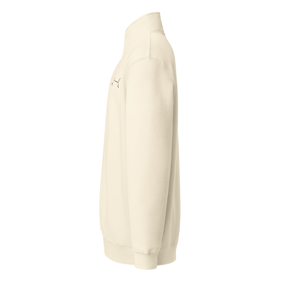 Marlin Crest Fleece Quarter Zip - Bone
