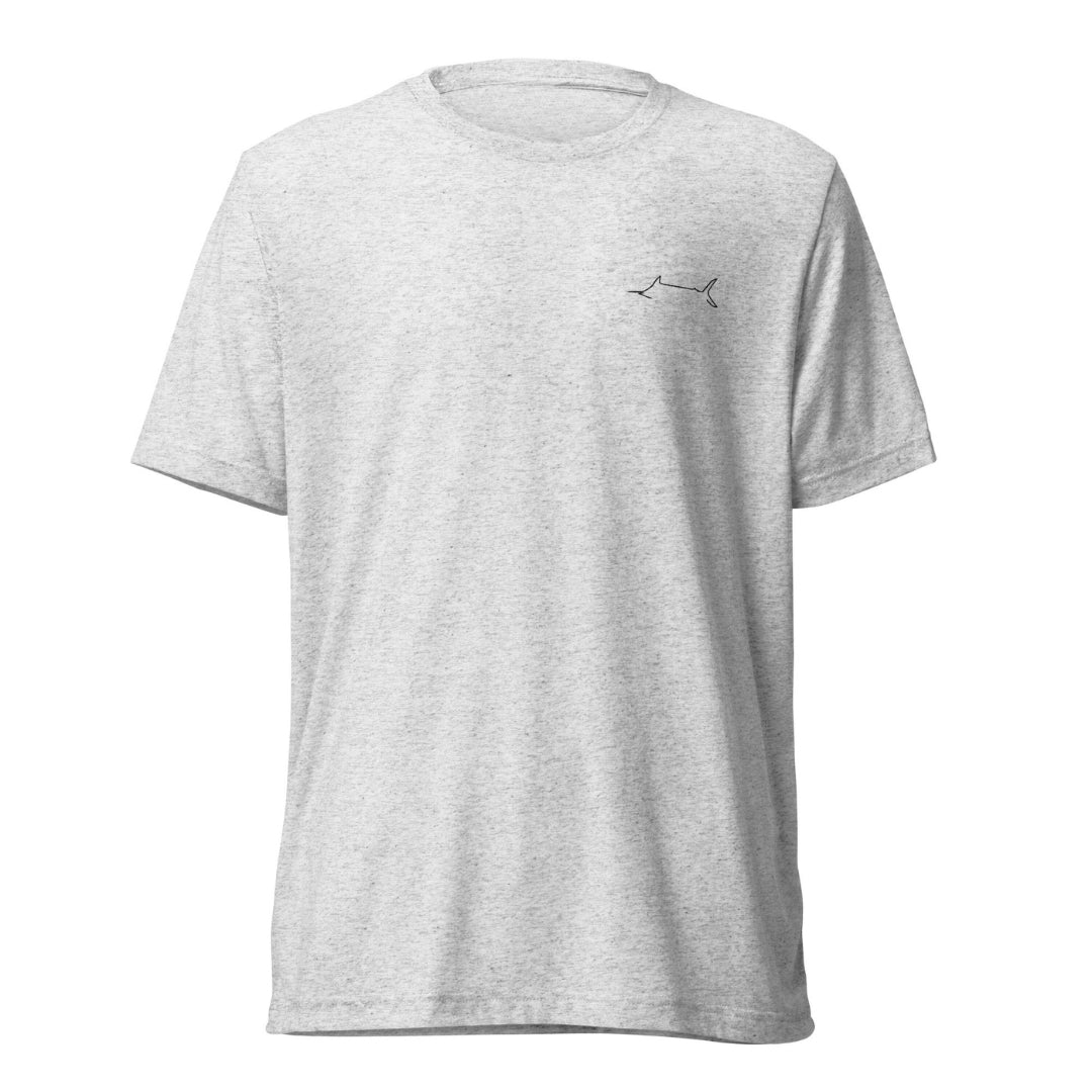 Marlin Crest Heritage Tee - White Flake