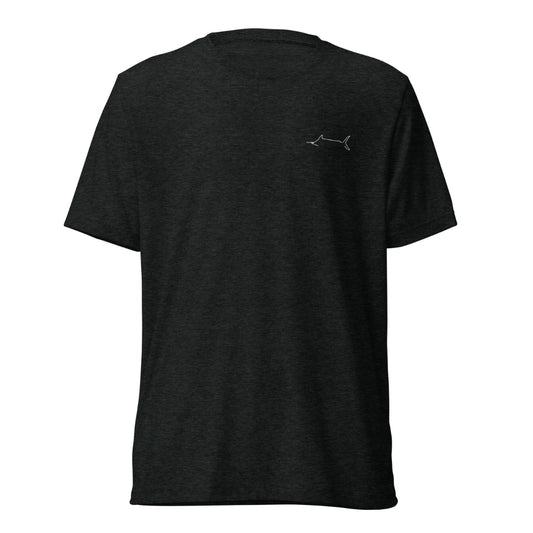 Marlin Crest Heritage Tee - Charcoal Black