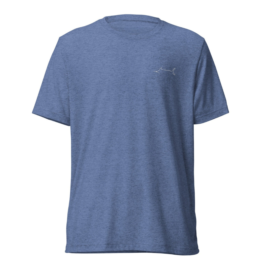 Marlin Crest Heritage Tee - Coastal Blue