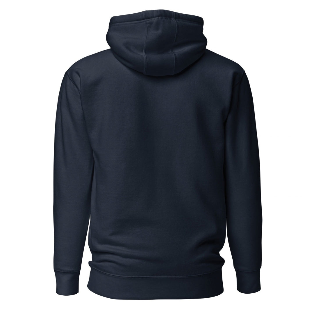 Marlin Crest Embroidered Hoodie - Navy