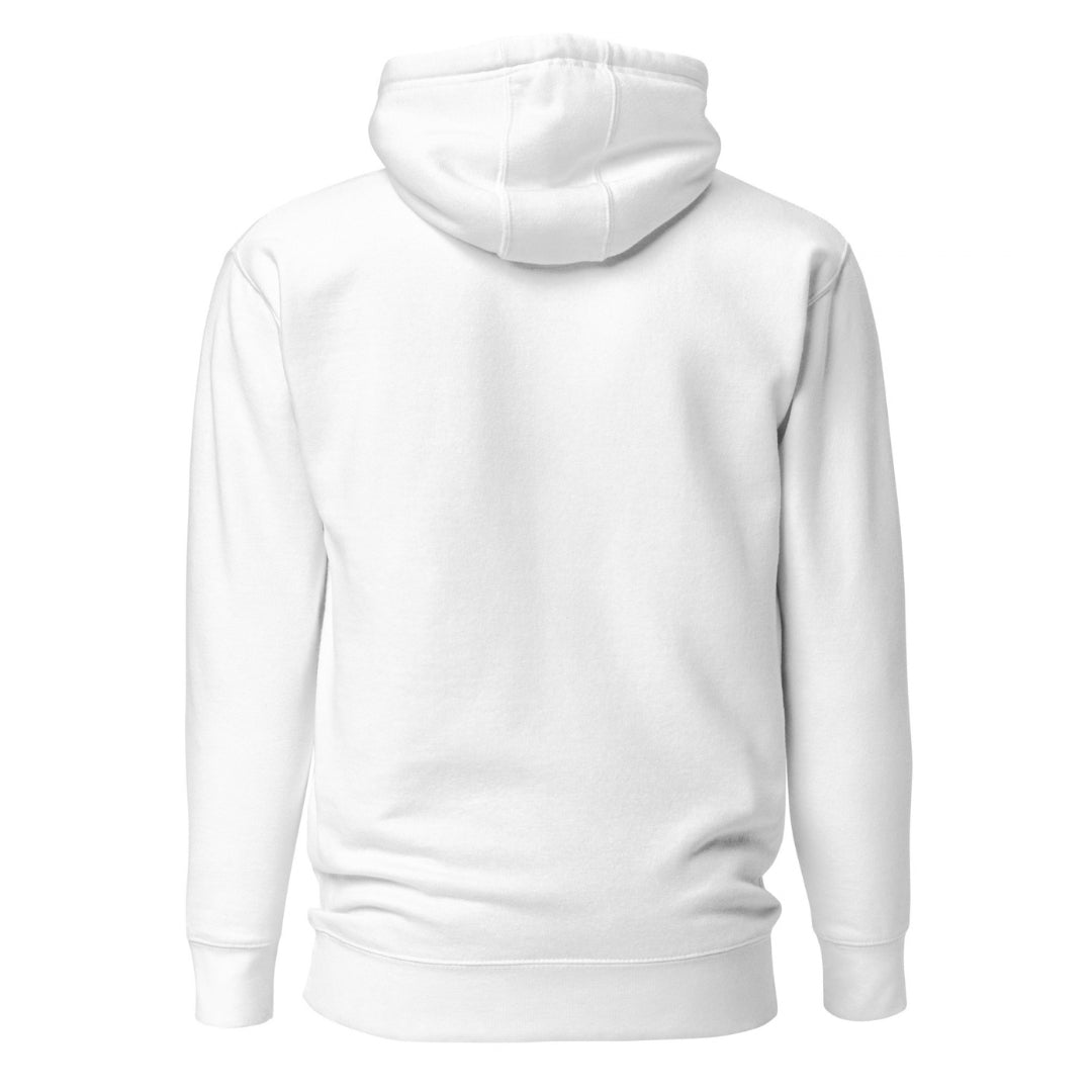 Marlin Crest Embroidered Hoodie - White
