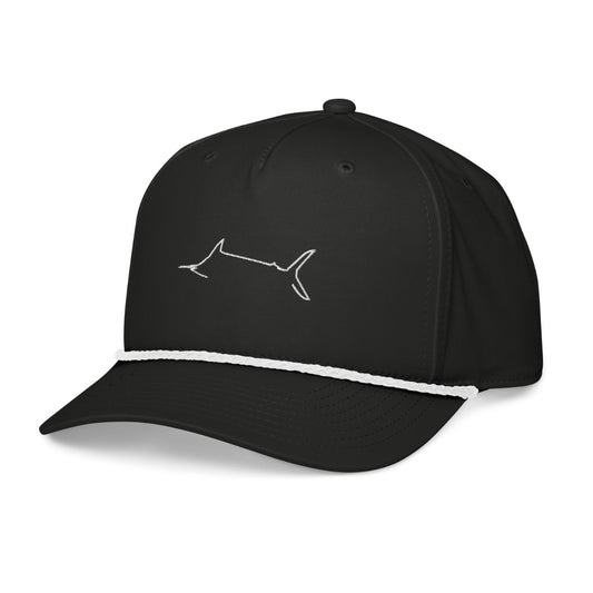 Marlin Crest Performance Hat - Black